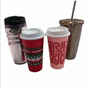 4 limited edition StarBucks cups